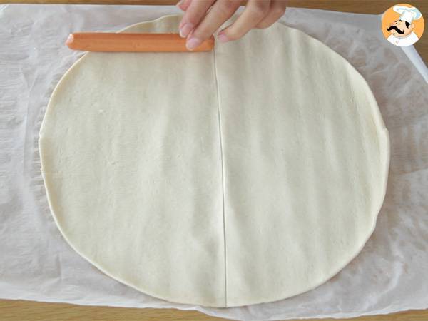 Blätterteigblüten mit Knackis - Zubereitung Schritt 1