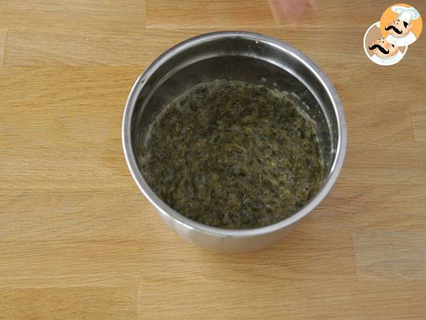 Spinat-, Schinken- und Frischkäseröllchen - Zubereitung Schritt 2