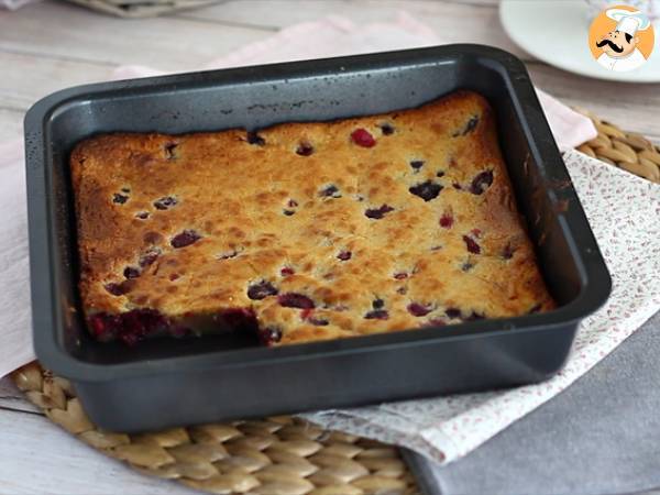 Brownie mit weißer Schokolade und roten Früchten (Blondie) - Zubereitung Schritt 5