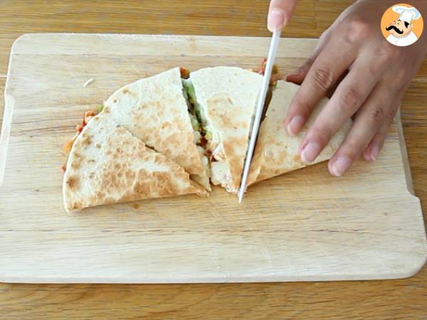 Quesadillas mit Huhn und Avocado - Zubereitung Schritt 6