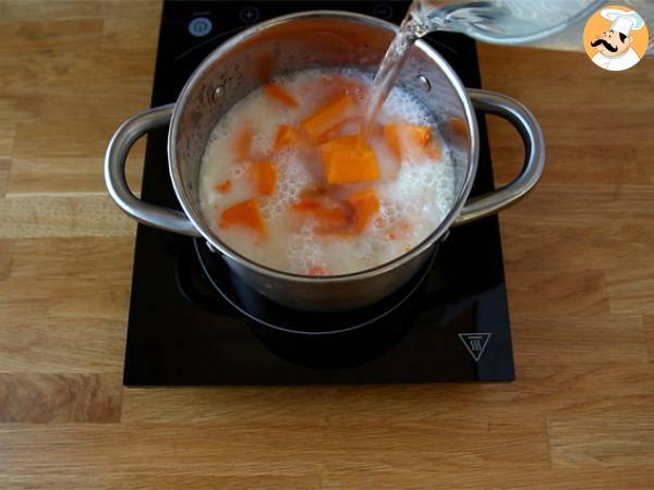 Suppe mit Butternut und Korallenlinsen - Zubereitung Schritt 1