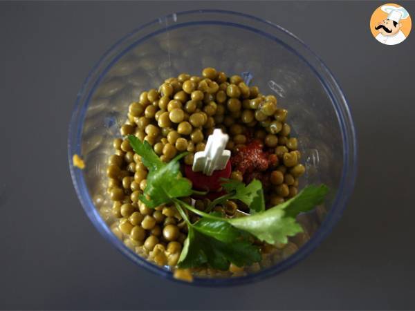 Guacamole aus Erbsen und Limetten - Zubereitung Schritt 1