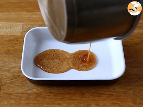 Kokosnussflan in der Mikrowelle in 8 Minuten - Zubereitung Schritt 1