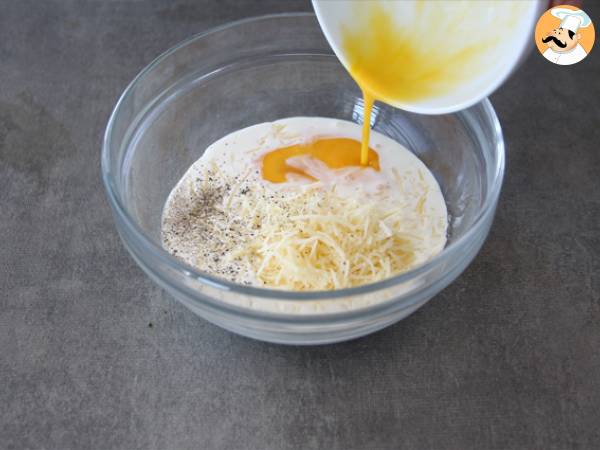 Torte mit Mangold und geriebenem Käse - Zubereitung Schritt 4