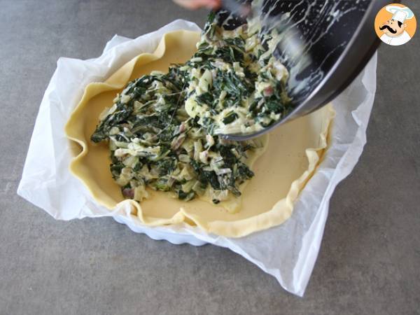 Torte mit Mangold und geriebenem Käse - Zubereitung Schritt 5