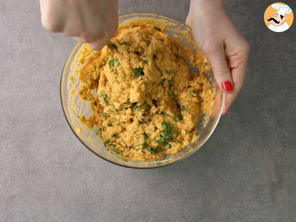 Galettes mit Korallinsen und Karotten - Zubereitung Schritt 4