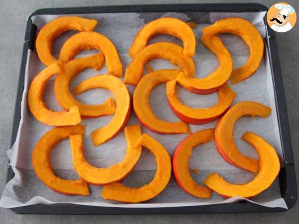 Gebackener Kürbis und Kichererbsen, Rosmarin, Feta - Zubereitung Schritt 3