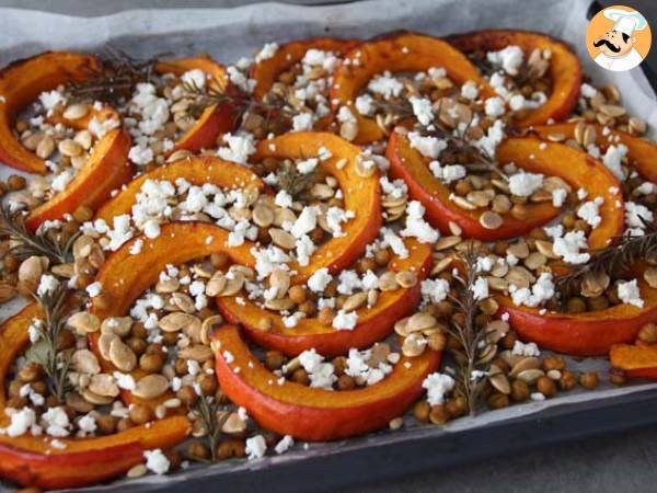 Gebackener Kürbis und Kichererbsen, Rosmarin, Feta - Zubereitung Schritt 6