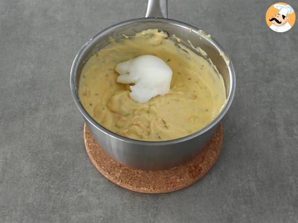 Soufflés mit geräuchertem Lachs und Frischkäse - Zubereitung Schritt 4