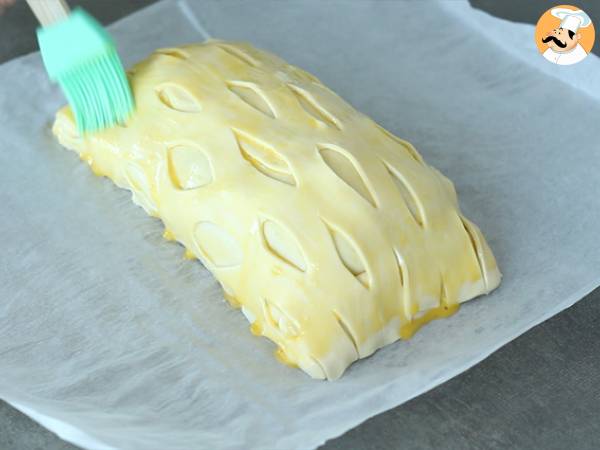 Lachs in Spinatkruste mit Mozzarella-Käse - Zubereitung Schritt 7