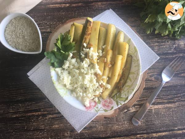 Zucchini mit Zitrone und Feta - Zubereitung Schritt 6