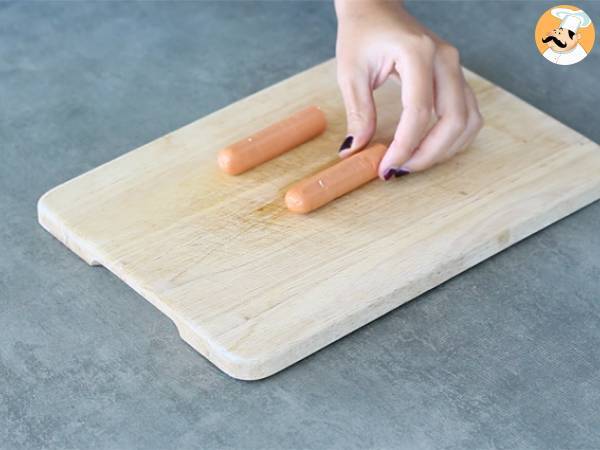 Blutige Halloween-Hotdogs - Zubereitung Schritt 1