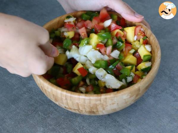 Kabeljau-Ceviche - Zubereitung Schritt 5