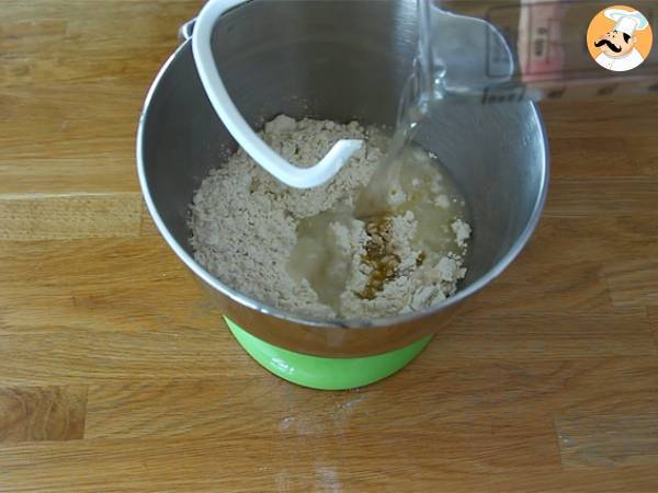 Fougasse mit Speck und Zwiebeln - Zubereitung Schritt 1