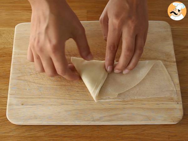 Ziegenkäse und Honig-Samosas - Zubereitung Schritt 4