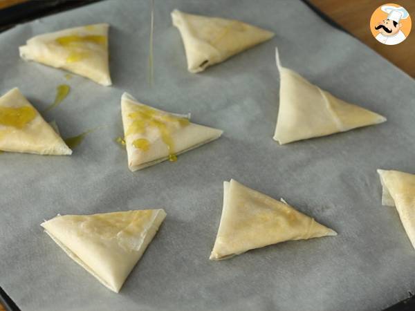 Ziegenkäse und Honig-Samosas - Zubereitung Schritt 5