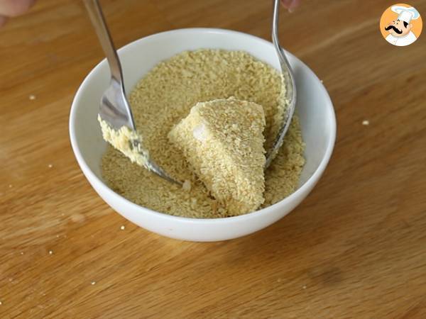 Panierter, schmelzender und knuspriger Camembert - Zubereitung Schritt 3