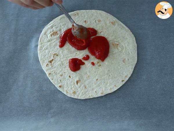 Express-Tortilla-Pizza - Zubereitung Schritt 1