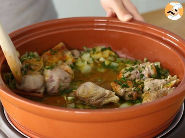 Lamm-Tajine mit Pflaumen (Schritte und Video) - Zubereitung Schritt 3