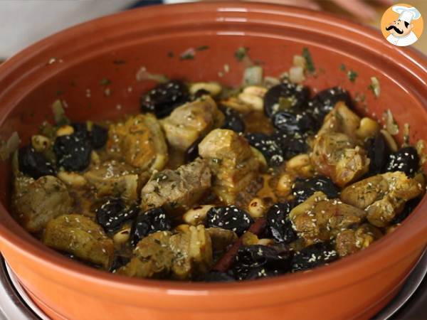 Lamm-Tajine mit Pflaumen (Schritte und Video) - Zubereitung Schritt 6
