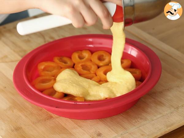 Schneller und einfacher Aprikosenkuchen - Zubereitung Schritt 5