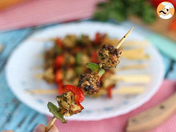 Hähnchenspieße mit Paprika - Zubereitung Schritt 5