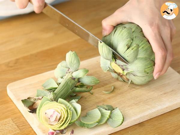 Gebackene Artischocken - Zubereitung Schritt 1