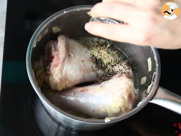 Lammhaxen-Confit mit Honig und Thymian - Zubereitung Schritt 3