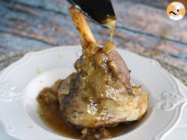 Lammhaxen-Confit mit Honig und Thymian - Zubereitung Schritt 5