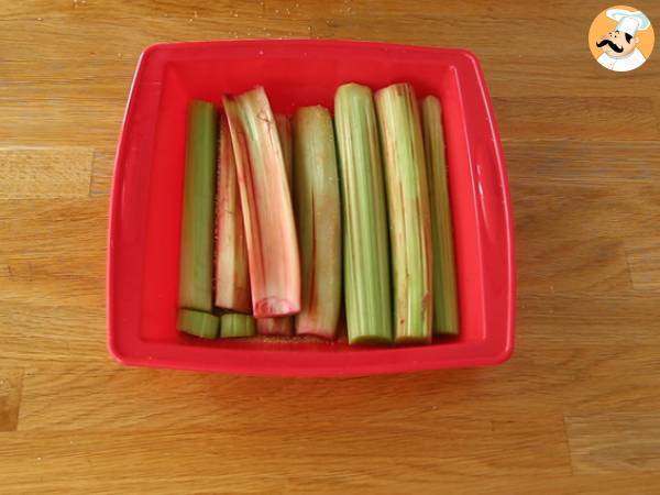 Umgedrehter Rhabarberkuchen - Zubereitung Schritt 3