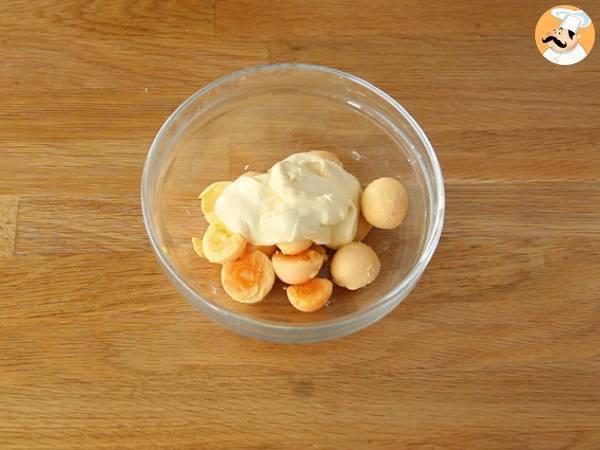 Mimosa-Eier, erhältlich in 4 Versionen - Zubereitung Schritt 2