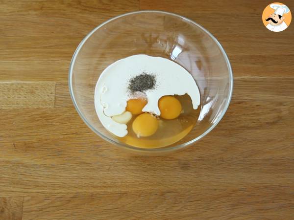 Eier-Schinken-Quiche - Zubereitung Schritt 2