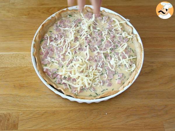 Eier-Schinken-Quiche - Zubereitung Schritt 4