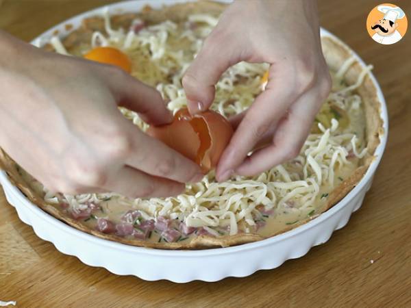 Eier-Schinken-Quiche - Zubereitung Schritt 5