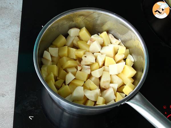 Topinambursuppe, Kartoffeln und Speck - Zubereitung Schritt 1