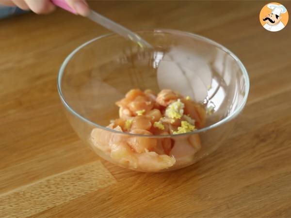 Huhn mit Ingwer und Zitronengras - Zubereitung Schritt 1