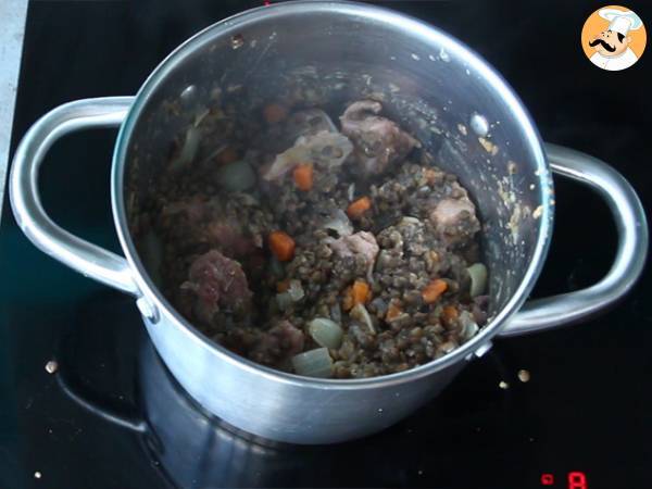 Kleines Bohnenkraut mit Linsen - Zubereitung Schritt 5