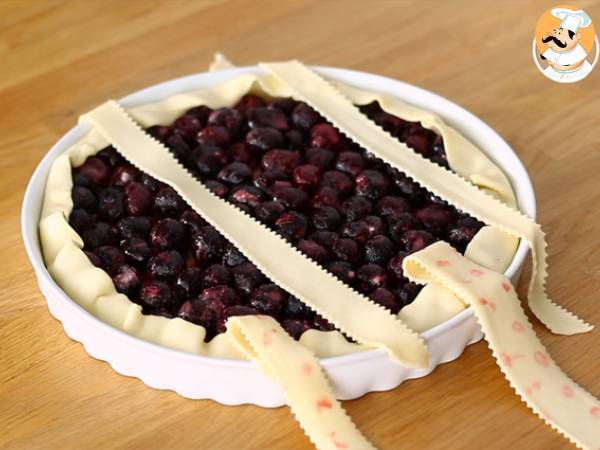 Blätterteigkuchen mit Kirschen - Zubereitung Schritt 4