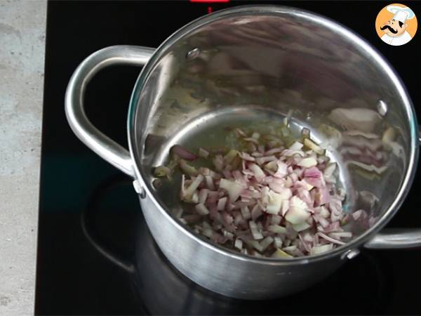 Blätterteigsuppe Lauch Kartoffel - Zubereitung Schritt 1