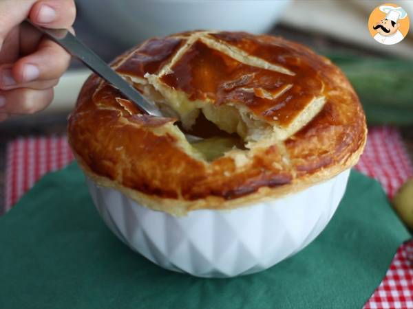 Blätterteigsuppe Lauch Kartoffel - Zubereitung Schritt 8