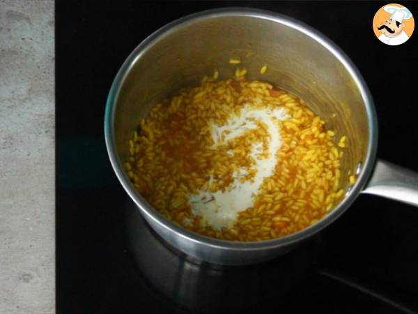 Risotto von Jakobsmuscheln mit Safran - Zubereitung Schritt 4