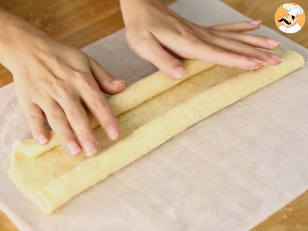 Schnelle und einfache Blätterteigpalmen - Zubereitung Schritt 3