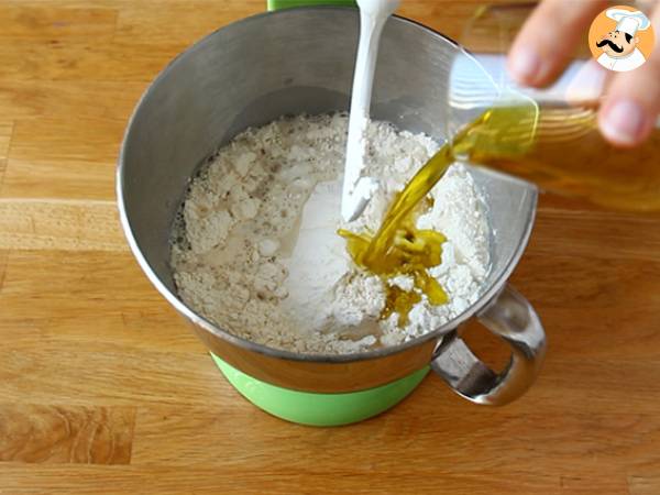 Blumige Focaccia – Focaccia-Kunst - Zubereitung Schritt 1