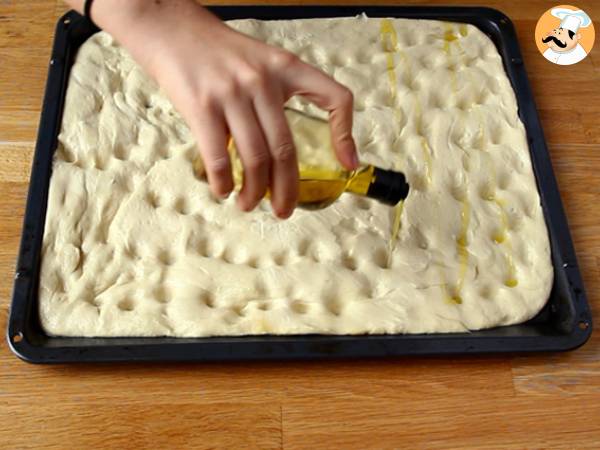 Blumige Focaccia – Focaccia-Kunst - Zubereitung Schritt 6