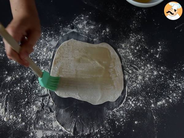 Chinesische Pfannkuchen mit Frühlingszwiebeln – Frühlingszwiebelpfannkuchen - Zubereitung Schritt 2