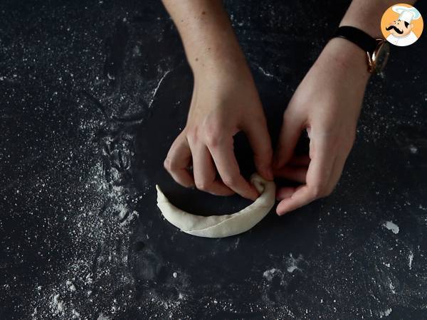 Chinesische Pfannkuchen mit Frühlingszwiebeln – Frühlingszwiebelpfannkuchen - Zubereitung Schritt 3