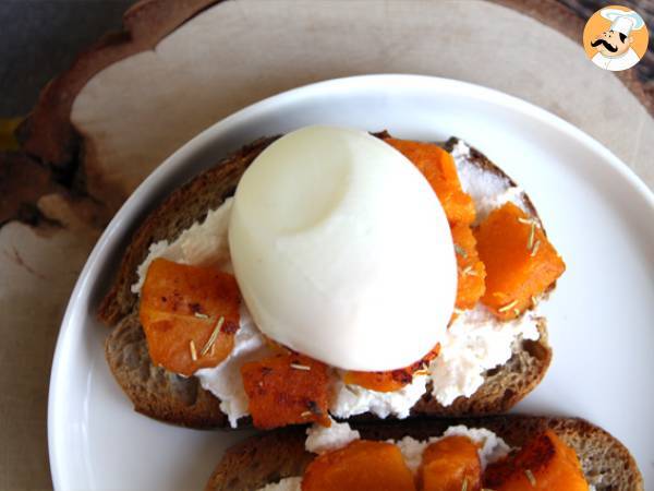 Butternuss-Ei-Ricotta-Toast - Zubereitung Schritt 3