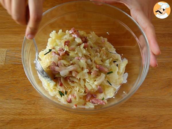 Ofenkartoffeln gefüllt mit Speck und Käse - Zubereitung Schritt 3