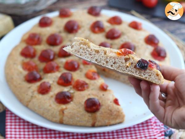 Focaccia mit Kirschtomaten - Zubereitung Schritt 6