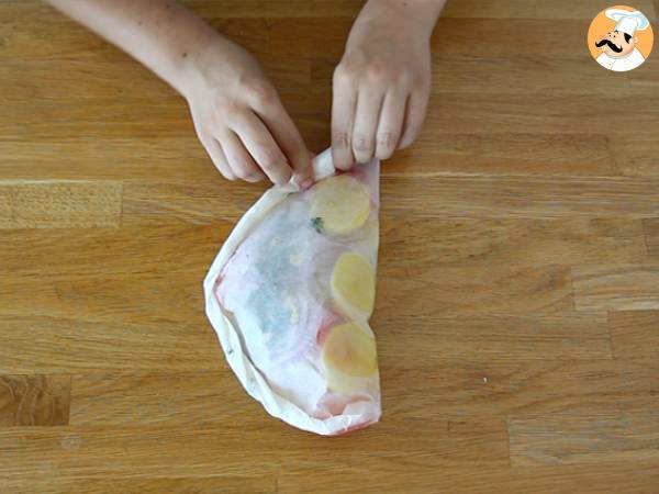 Kabeljau-Papillote - Zubereitung Schritt 4